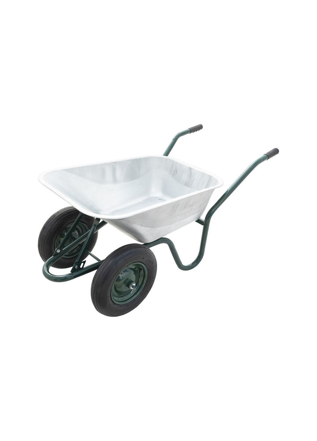 Тачка садово-будівельна D-12 двоколісна 100 л/200 кг колесо пневматичне з камерою PN 3.5х8 Ø 37 см підшипник 79-9853 Mastertool (364121327)