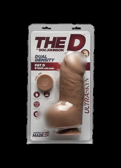 Фаллоимитатор The D Fat D 8 Inch Ultraskyn all Оригинал Doc Johnson (302369450)