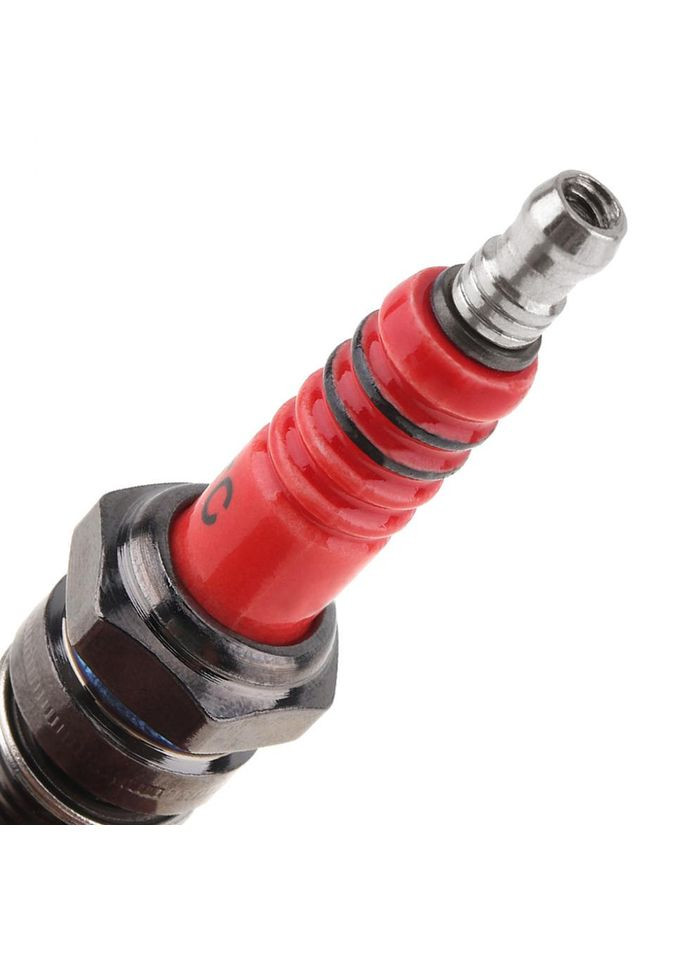 Свеча многоугольное зажигание для мотоцикла Honda 125cc, 150cc, 200cc, 250cc, D8TC, красная, 1 шт No Brand (351581185)