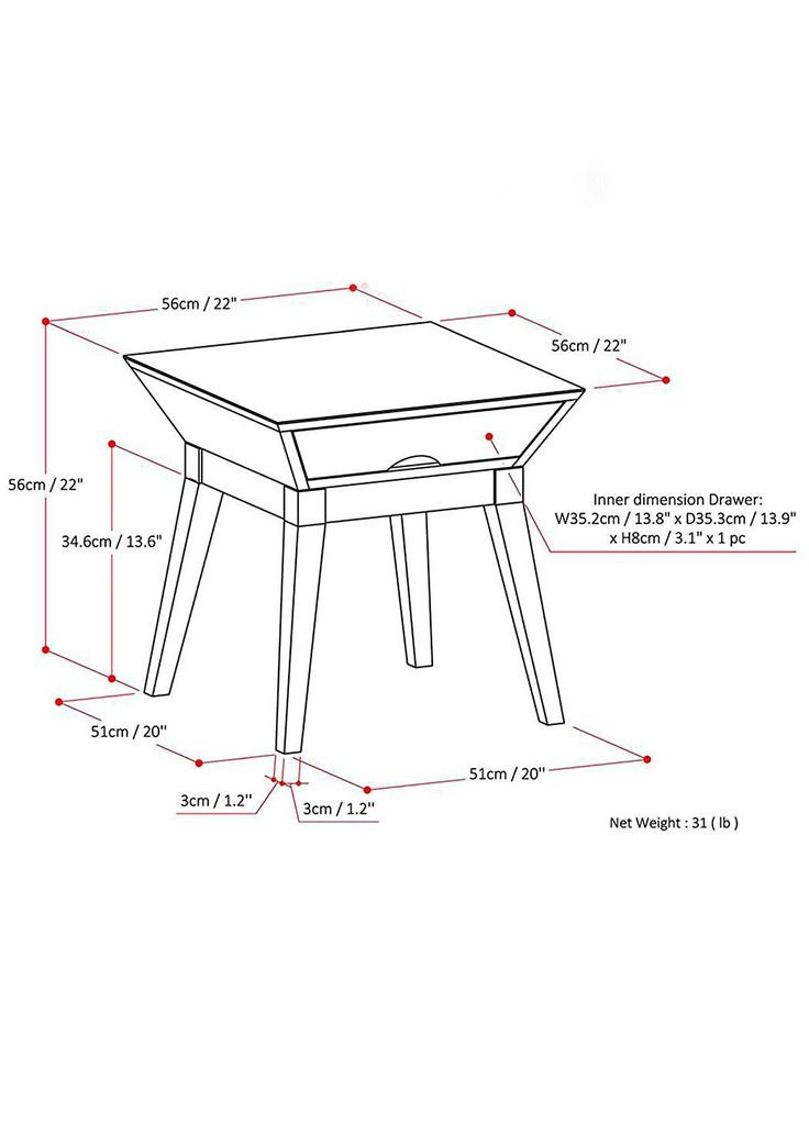 Прикроватная тумба из дерева Авори мокко (ПТМ-002710) No Brand (328076635)