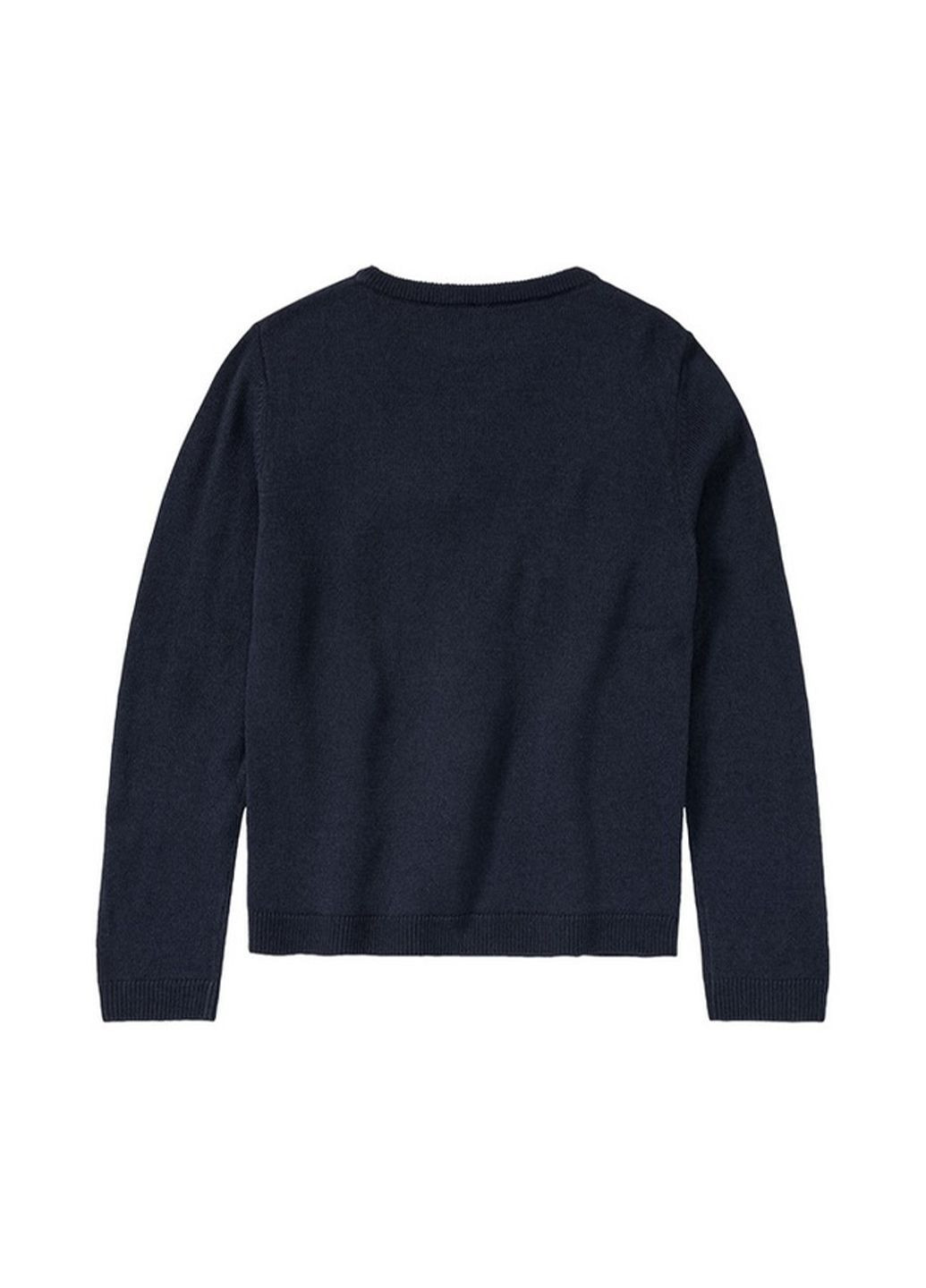 Синий зимний свитер новогодний детский джемпер Pepperts