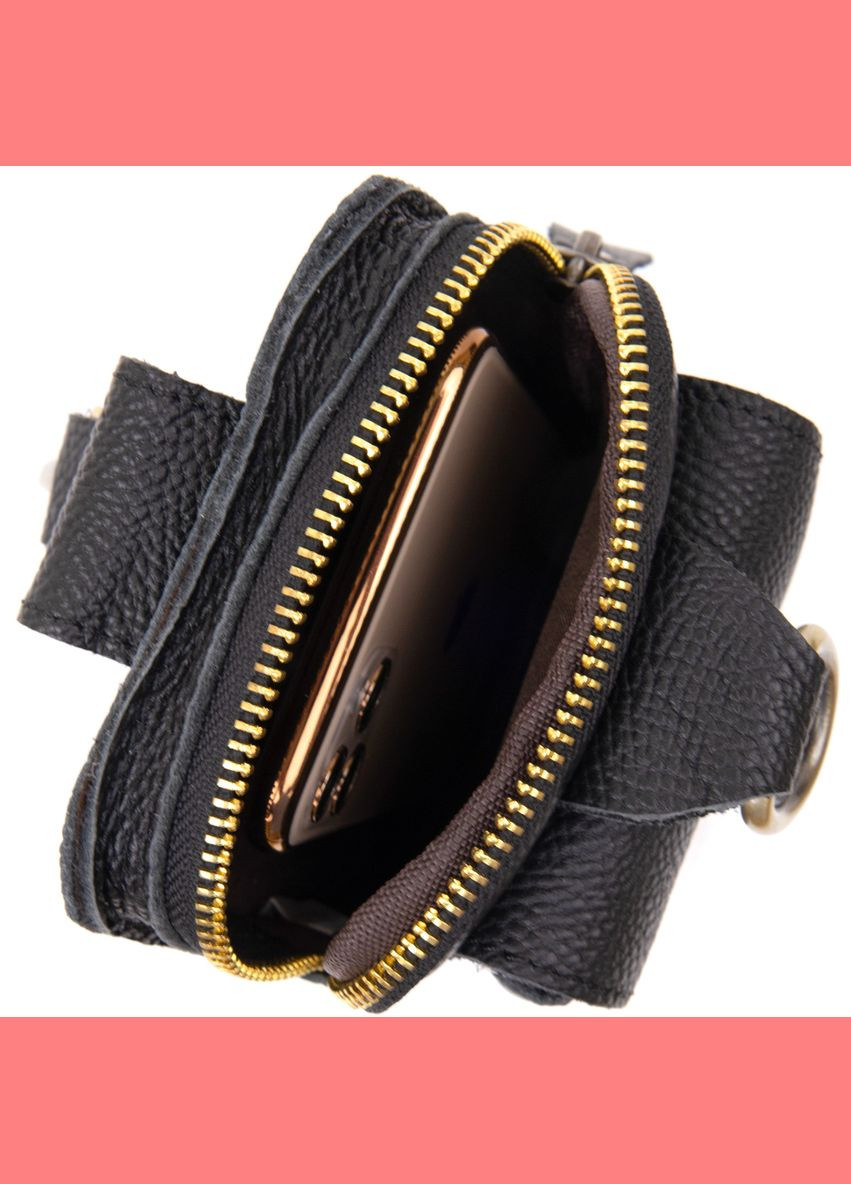 Сумка мужская кожаная через плечо на одно отделение 20418 Черный Vintage (302008799)