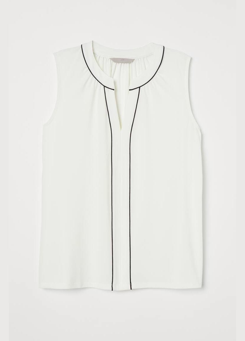Белая блузка белая s,l H&M