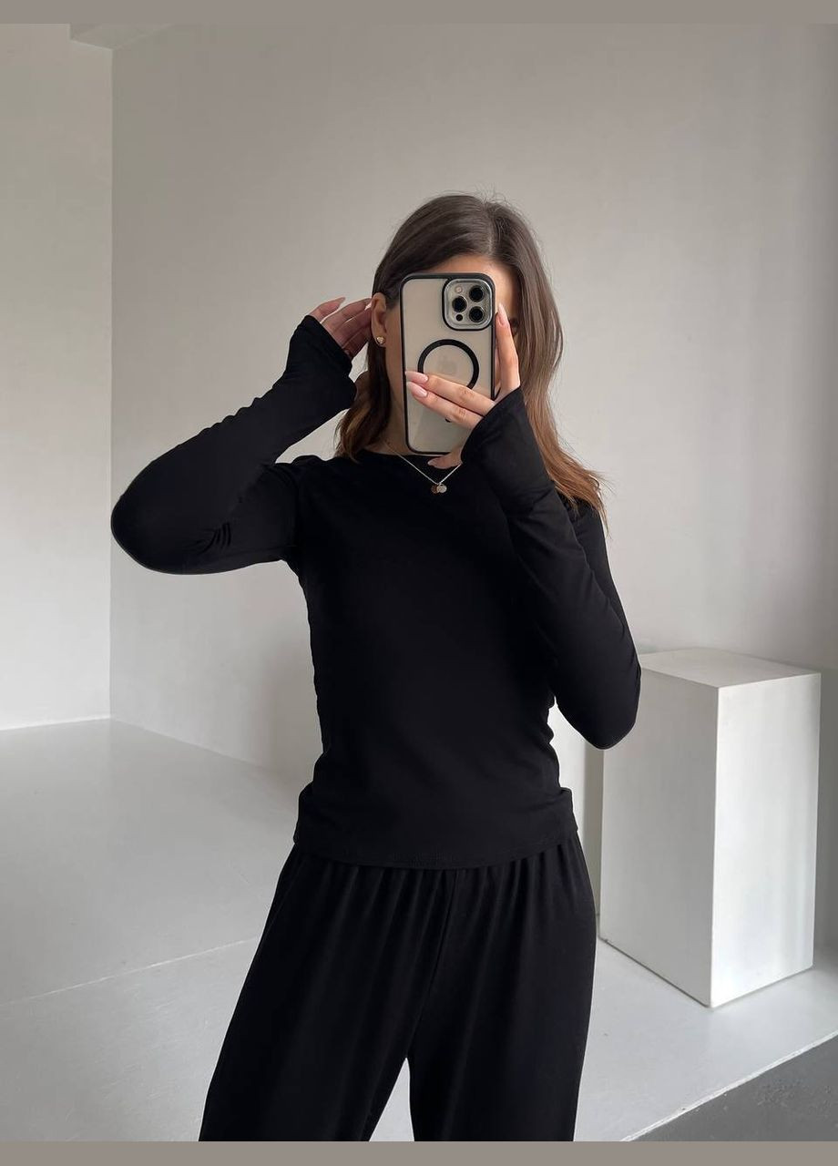 Жіночий костюм лонгслів та штани MonCher (332615235)