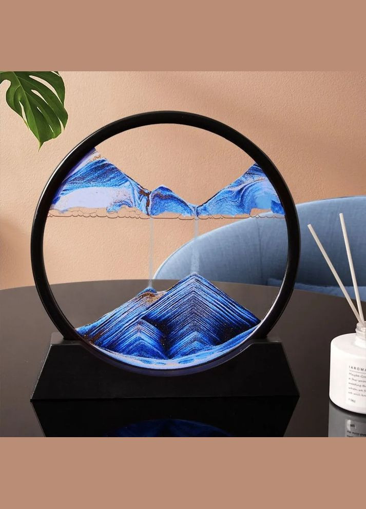 Пісочна картина, рухома декоративна картина з кольоровим піском 3D Блакитна No Brand (293487730)