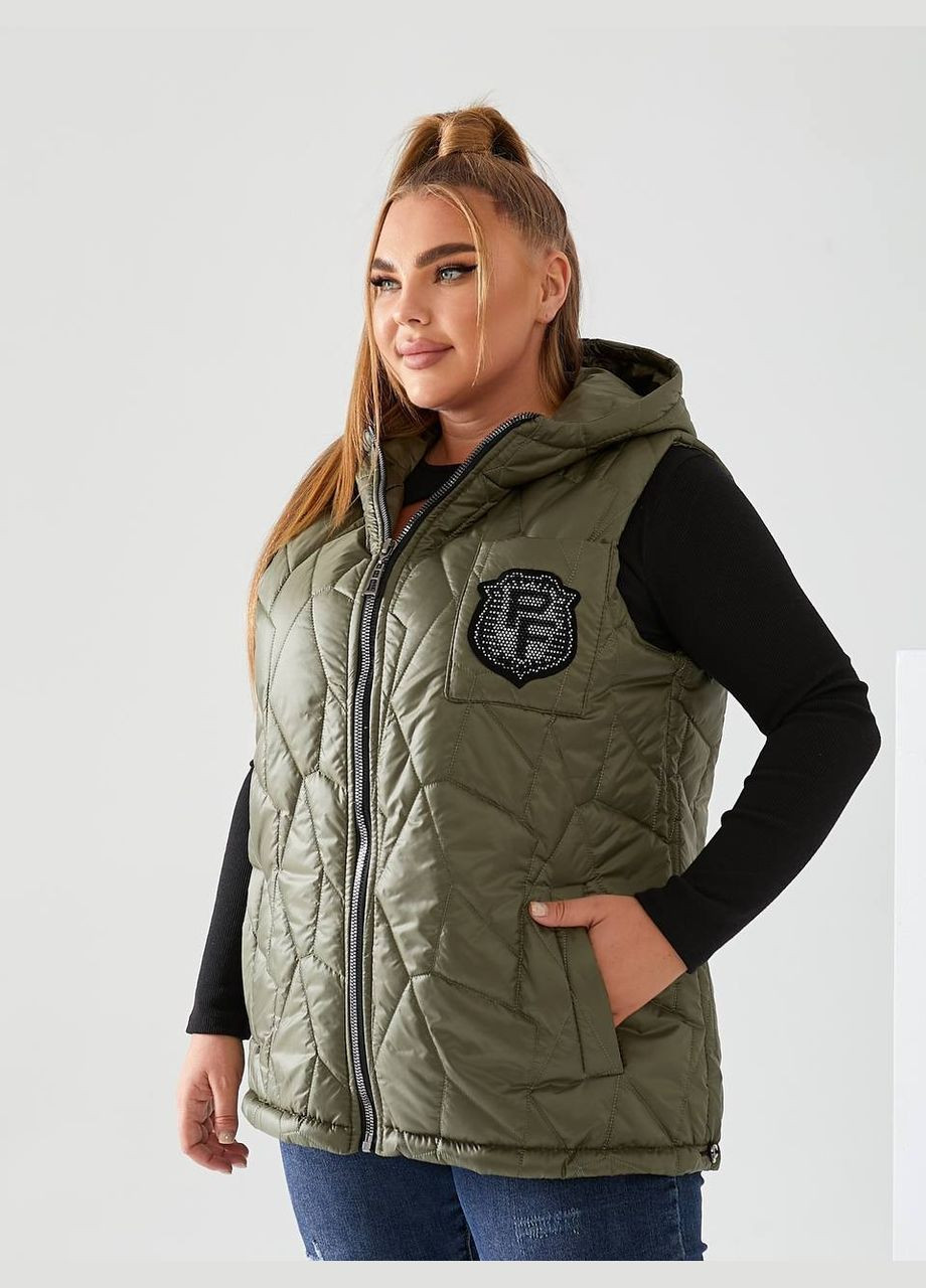 Жіноча жилетка з капюшоном колір м'ята New Trend (304988981)