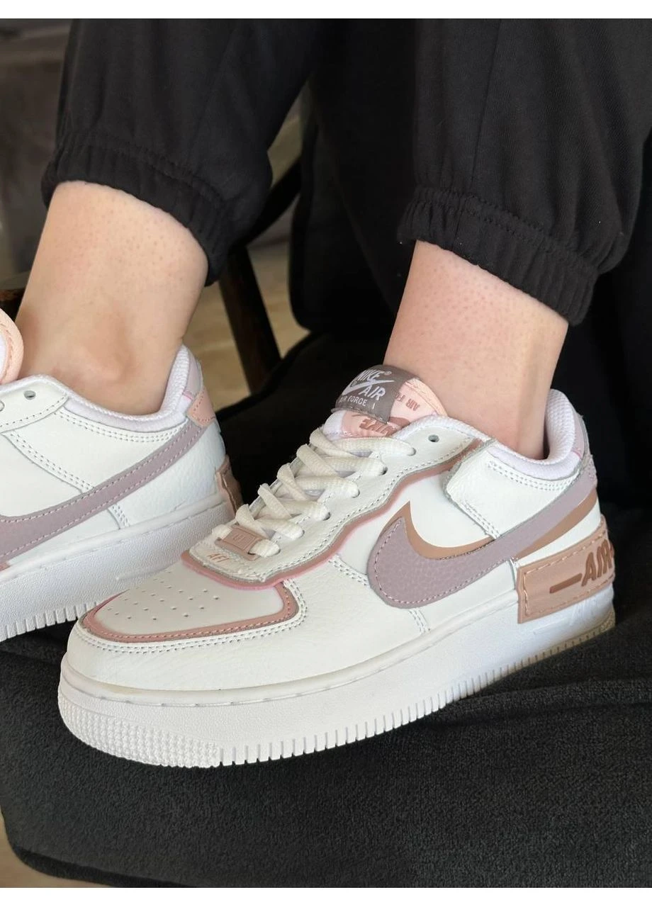 КРОССОВКИ ЖЕНСКИЕ NIKE AIR FORCE 1 SHADOW AMETHYST НАЙК АИР ФОРС 1 ПРЕМИУМ No Brand красные демисезоны (368888168)