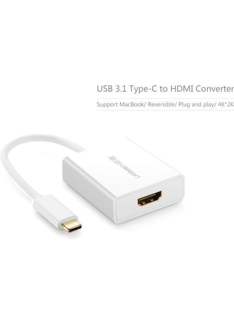 Кабель Ugreen USB2.0 Type-C to HDMI V1.4b 40273 white (268144366)