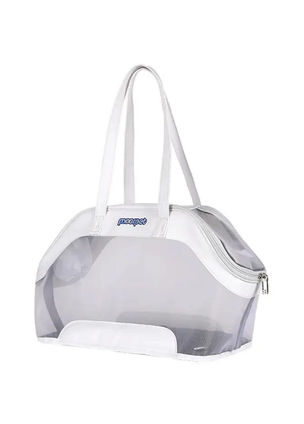 Сумка переноска для животных кошек собак с вентиляцией длинными ручками полупрозрачными стенками 43x23x28 см (477692-Prob) Белая Unbranded (299049800)