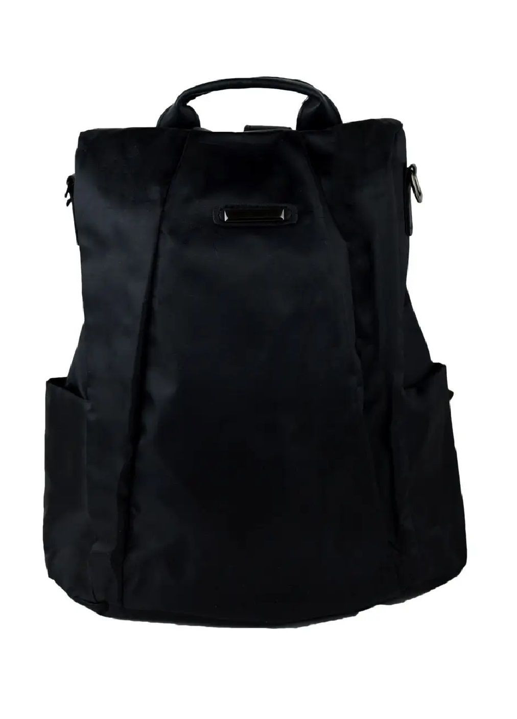 Рюкзак сумка кежуал городской женский с системой антивор съемным плечевым ремнем нейлон 31х28х12 см (477600-Prob) Черный Unbranded (298319458)