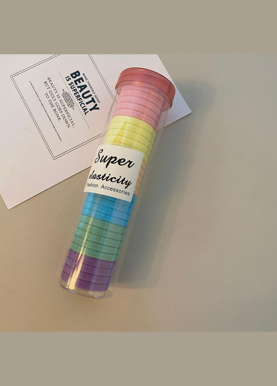 Набір резинок для волосся 24 шт Різнокольоровий (AN0103210) ANbeauty (360768455)