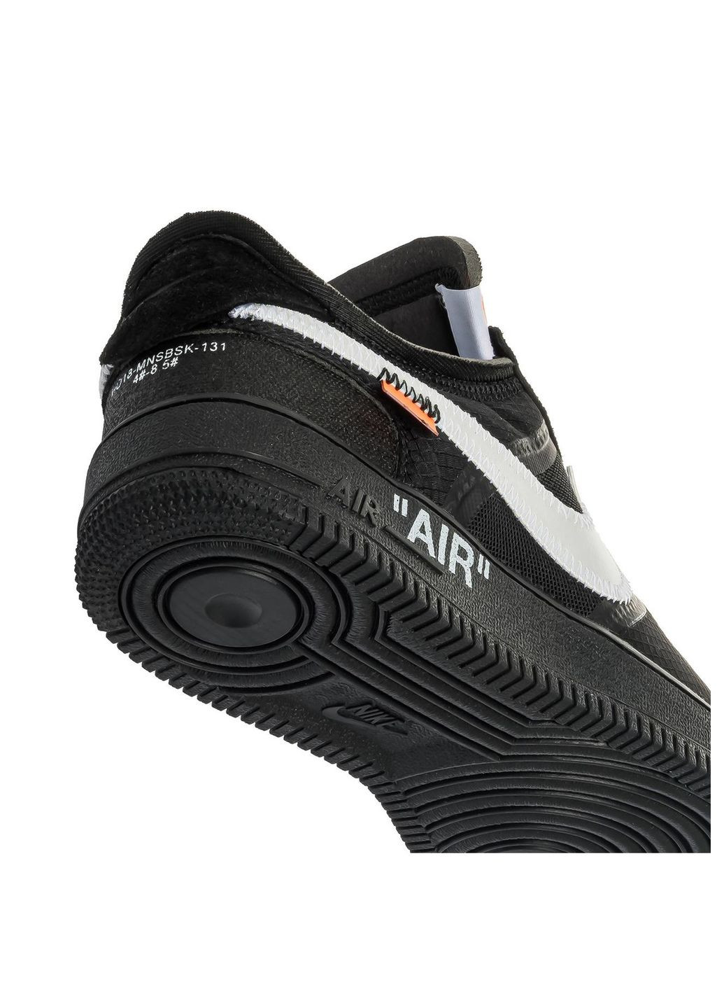 Чорні Осінні кросівки чоловічі x off white 1 low black вьетнам Nike Air Force