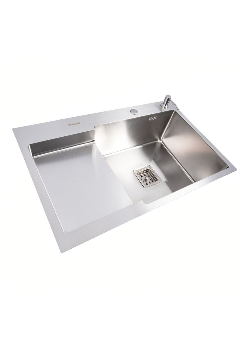 Кухонна мийка нержавійка CM 78*50C R Handmade з поглибленою полицею (3,0/0,8) Valeso (343051722)