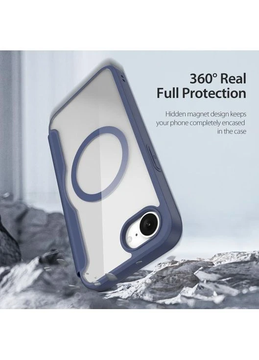 Чехол-книжка Dux Ducis Skin X Pro with MagSafe для iPhone 16e Blue No Brand (391201398)