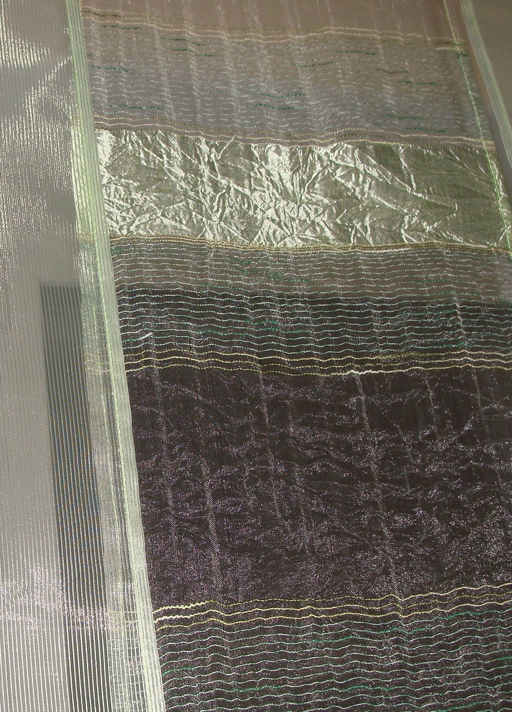 Комплект панельных занавесок 7шт карниз 200см салатовый с бежевым (10_3п) Firanka Line (328267227)