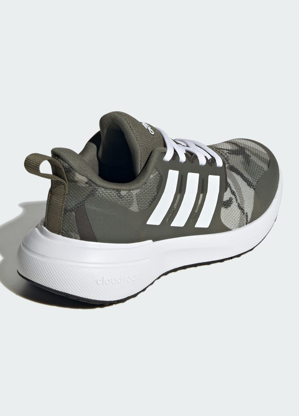 Зелені всесезонні кросівки для бігу fortarun 2.0 cloudfoam sport lace adidas