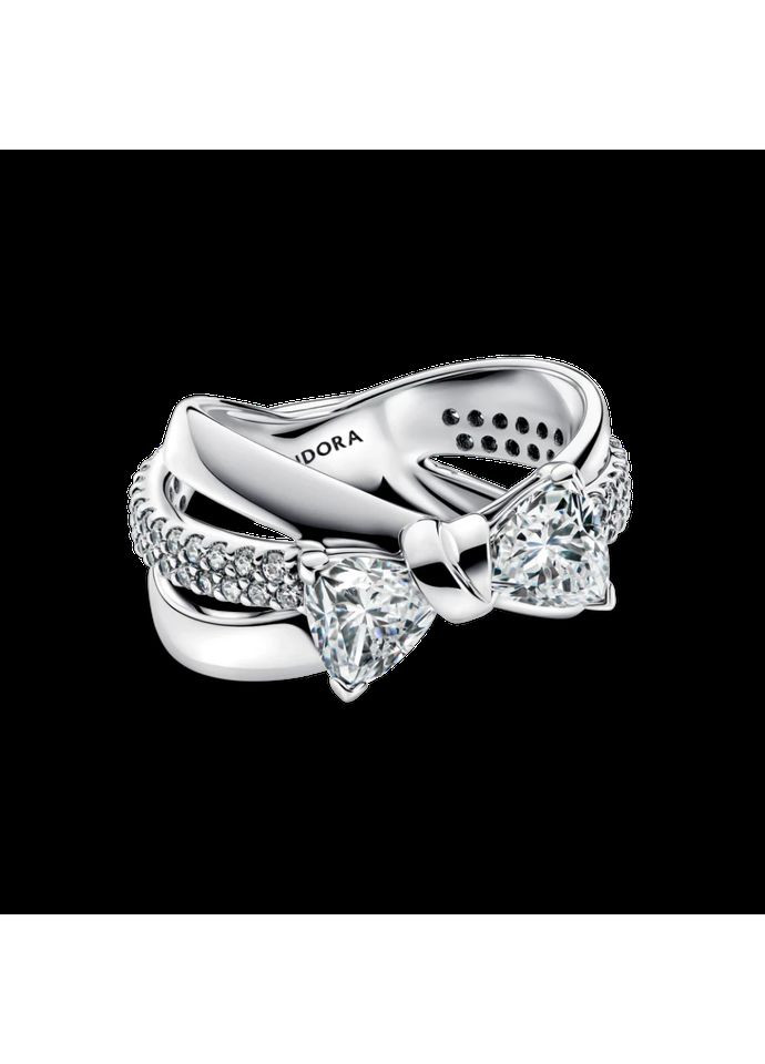 Серебряное кольцо Пандора "Искрящийся бант" 193553C01 Kabluchka (355344973)