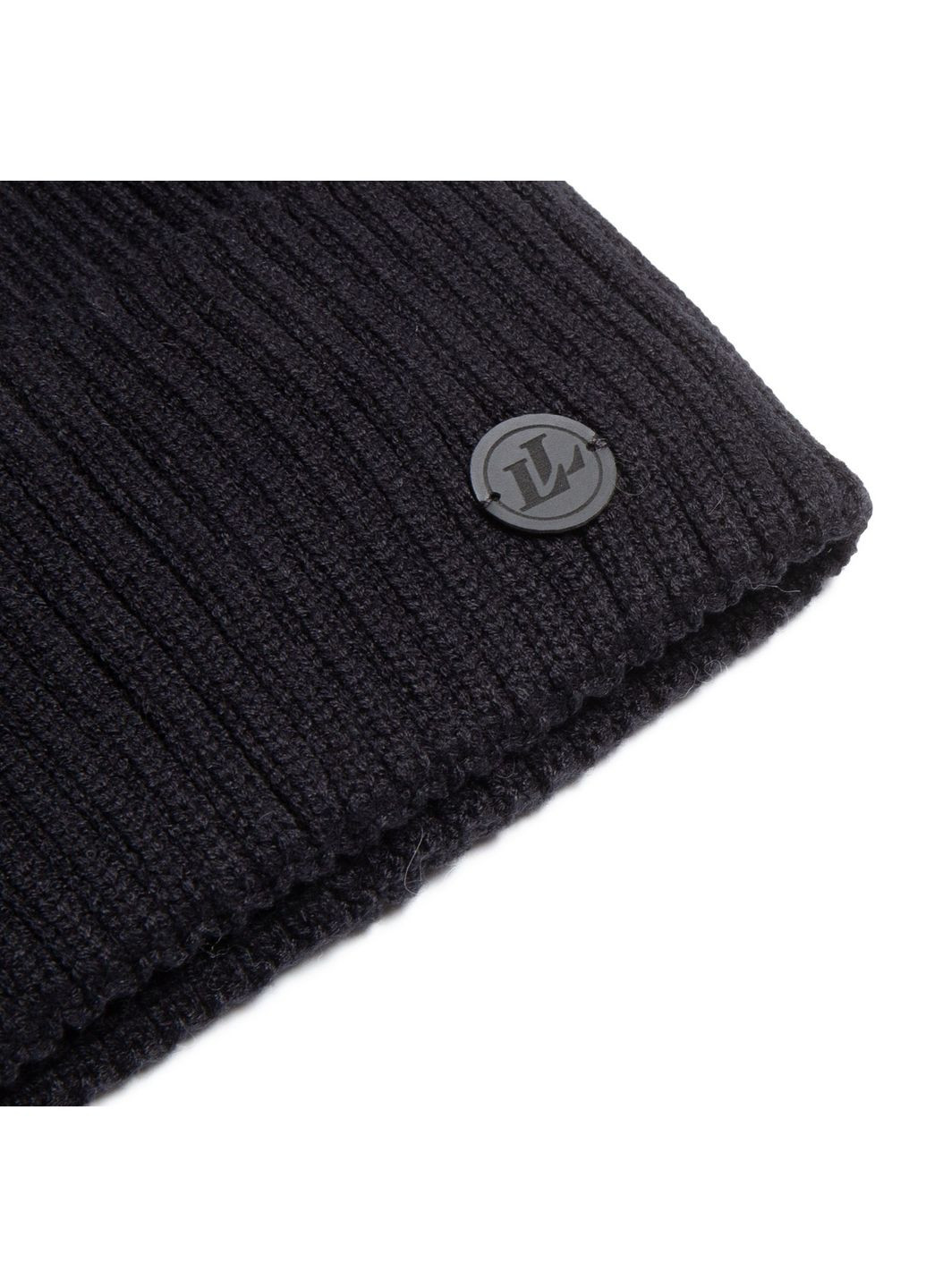 Шапка по голові чоловіча віскоза чорна NICKY 259-508 LuckyLOOK 259-508M (322792243)