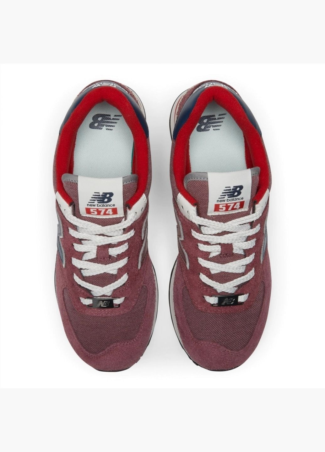 Бордові Осінні кросівки чоловічі 574 bordo u574rx2 New Balance