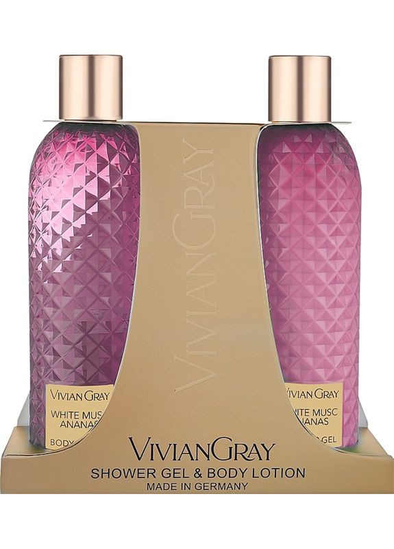 Гель для душа & Лосьон для тела White Musc & Ananas, 2х300 мл Vivian Gray (356174965)