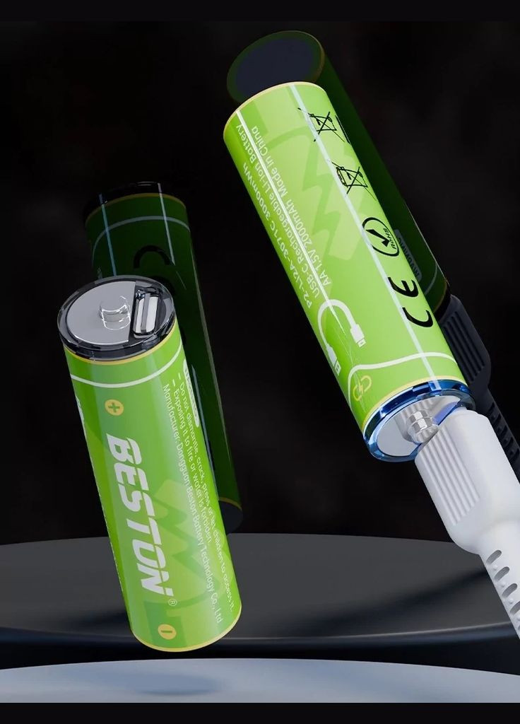 Літій-іонний акумулятор типу АА потужністю 1.5v 3000МВтч (5024639) Beston (347581270)