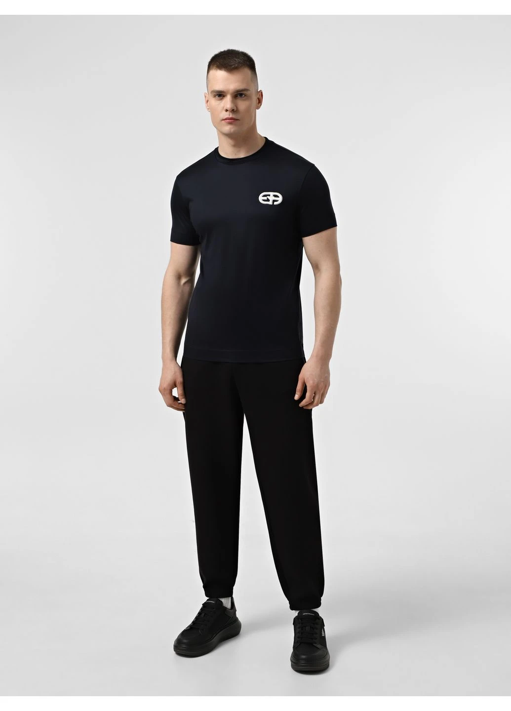 Черные демисезонные брюки Emporio Armani
