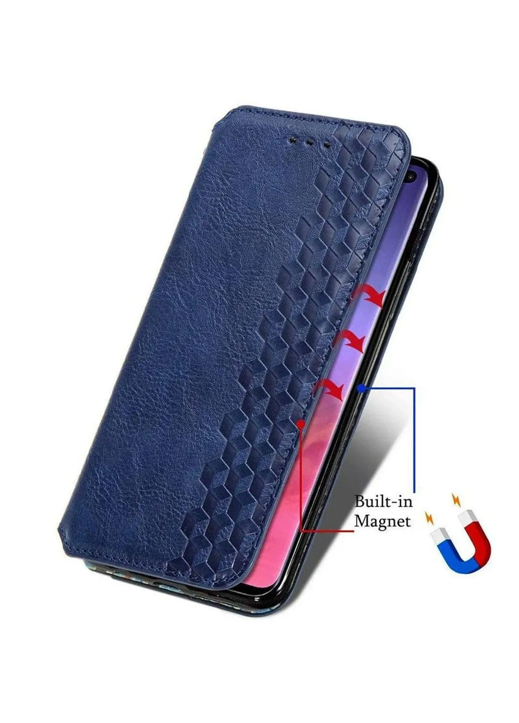 Шкіряний чохол-книжка Cubic для Xiaomi Redmi Note 10 Pro / 10 Pro Max Getman (383543697)