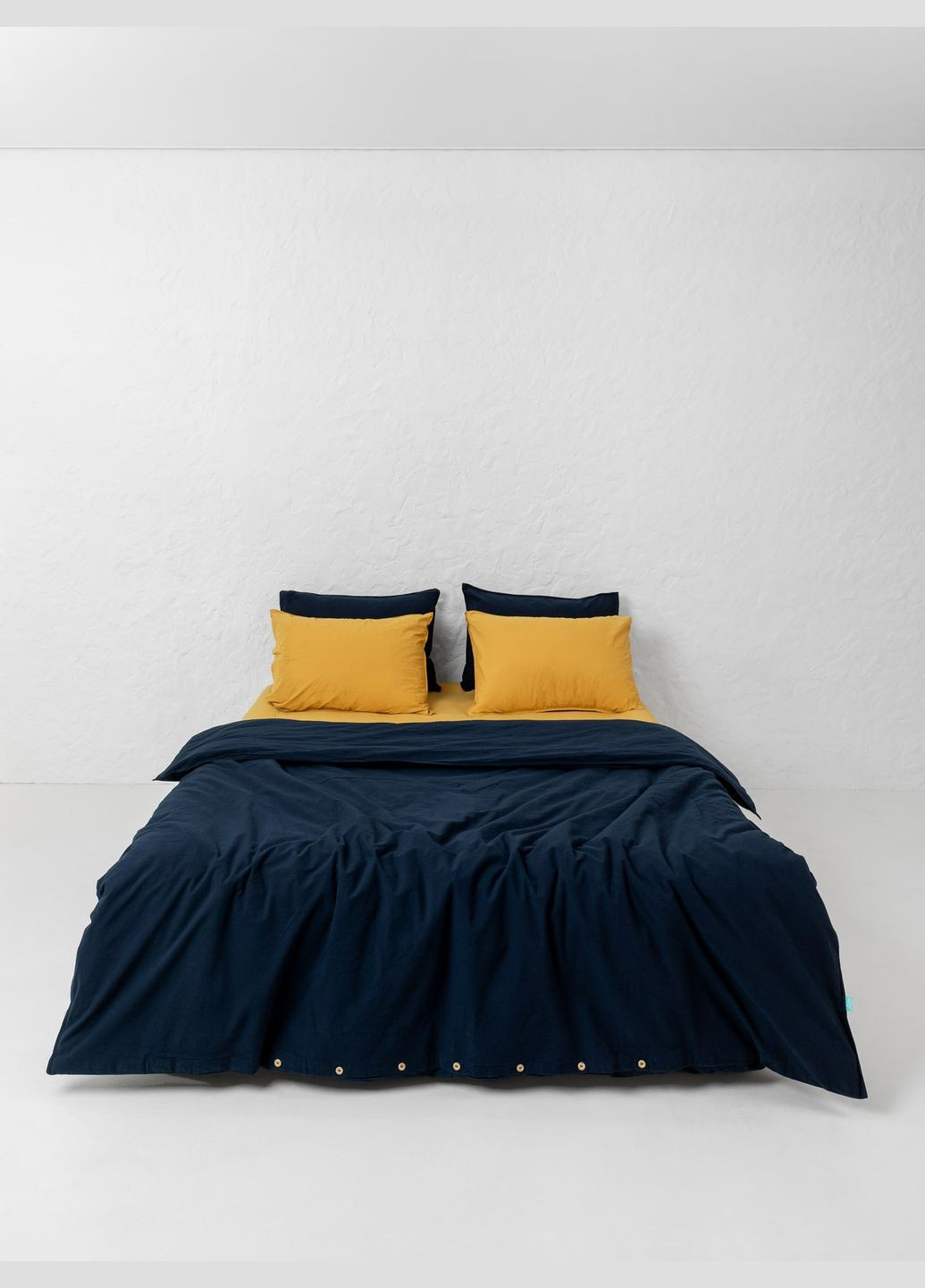 Комплект белья из вареного хлопка Brave евро, Простыня с резинкой 180х200 Leglo (300371100)