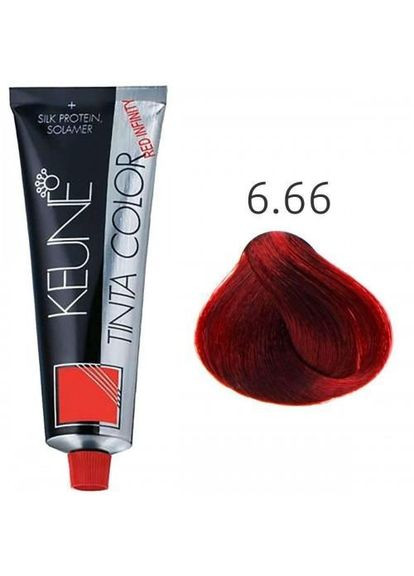 Устойчивая краска для волос Tinta Color 6.66 RI Intense Red Dark Blonde 60 мл Keune (342059317)