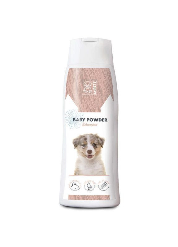 Шампунь без парабенов с ароматом детской присыпки для всех типов шерсти собак всех пород Baby Powder Shampoo - 250 мл M-Pets (336183140)