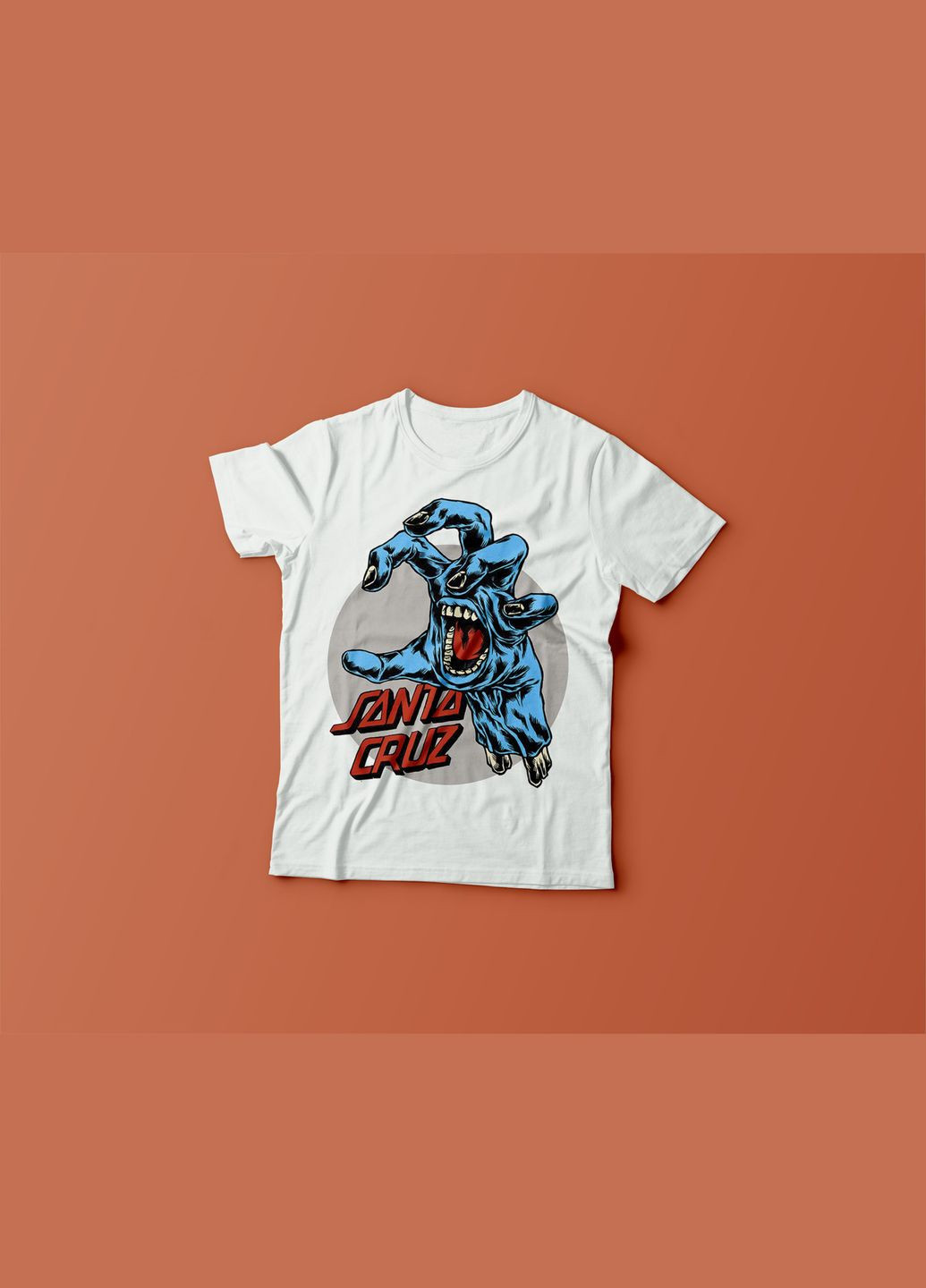 Біла демісезонна футболка youstyle santa cruz 0183 Gildan