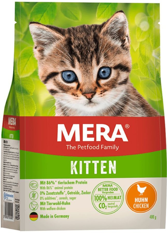 Сухий корм для кошенят Cats Kitten Сhicken (Huhn) з куркою 400 г (4025877382147) Mera (308752478)