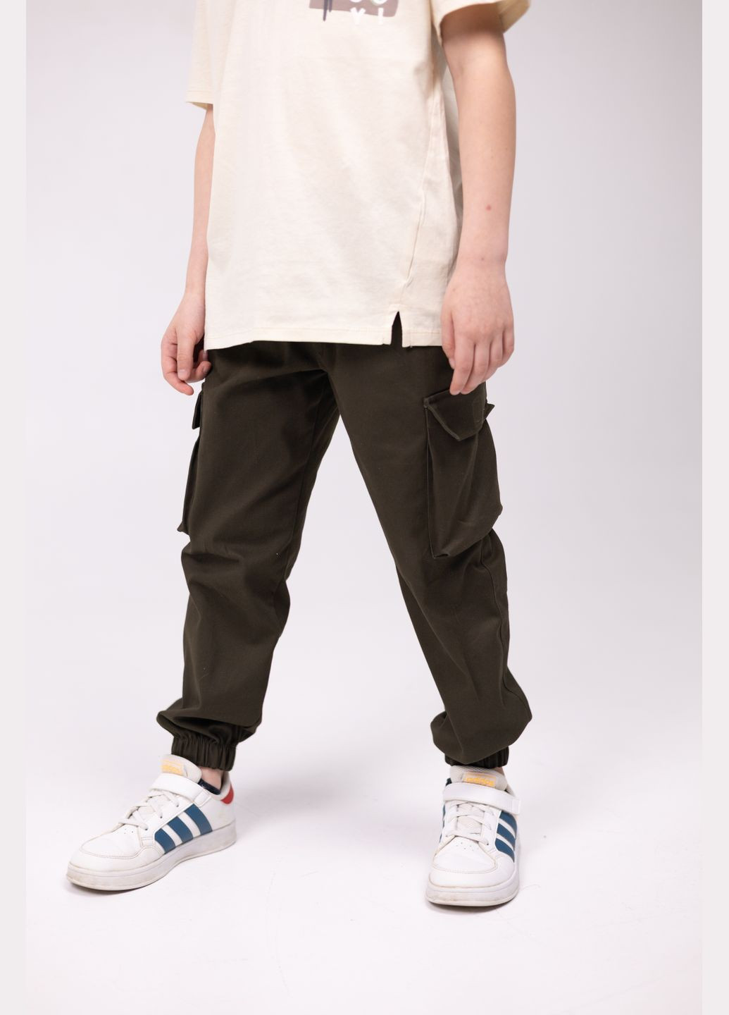 Хаки спортивные, повседневный демисезонные брюки джоггеры Polin Line