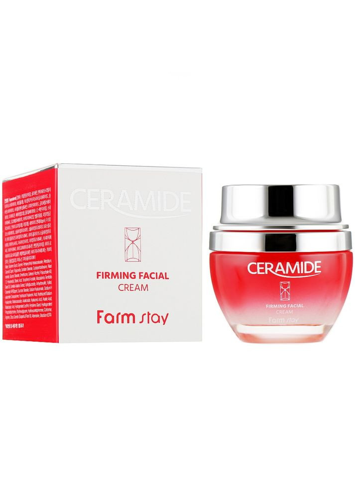 Зміцнюючий крем з керамідами Ceramide Firming Facial Cream 50 мл (8809480772658) FarmStay (360715298)