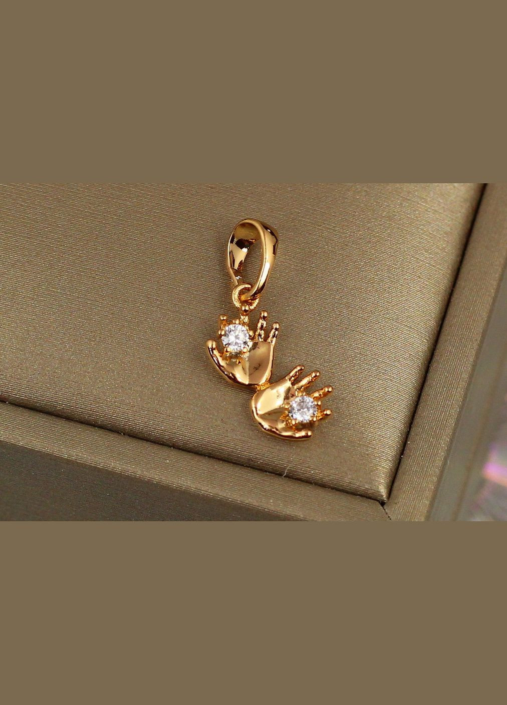 Кулон долоньки 1.5 см золотистий Xuping Jewelry (316434126)