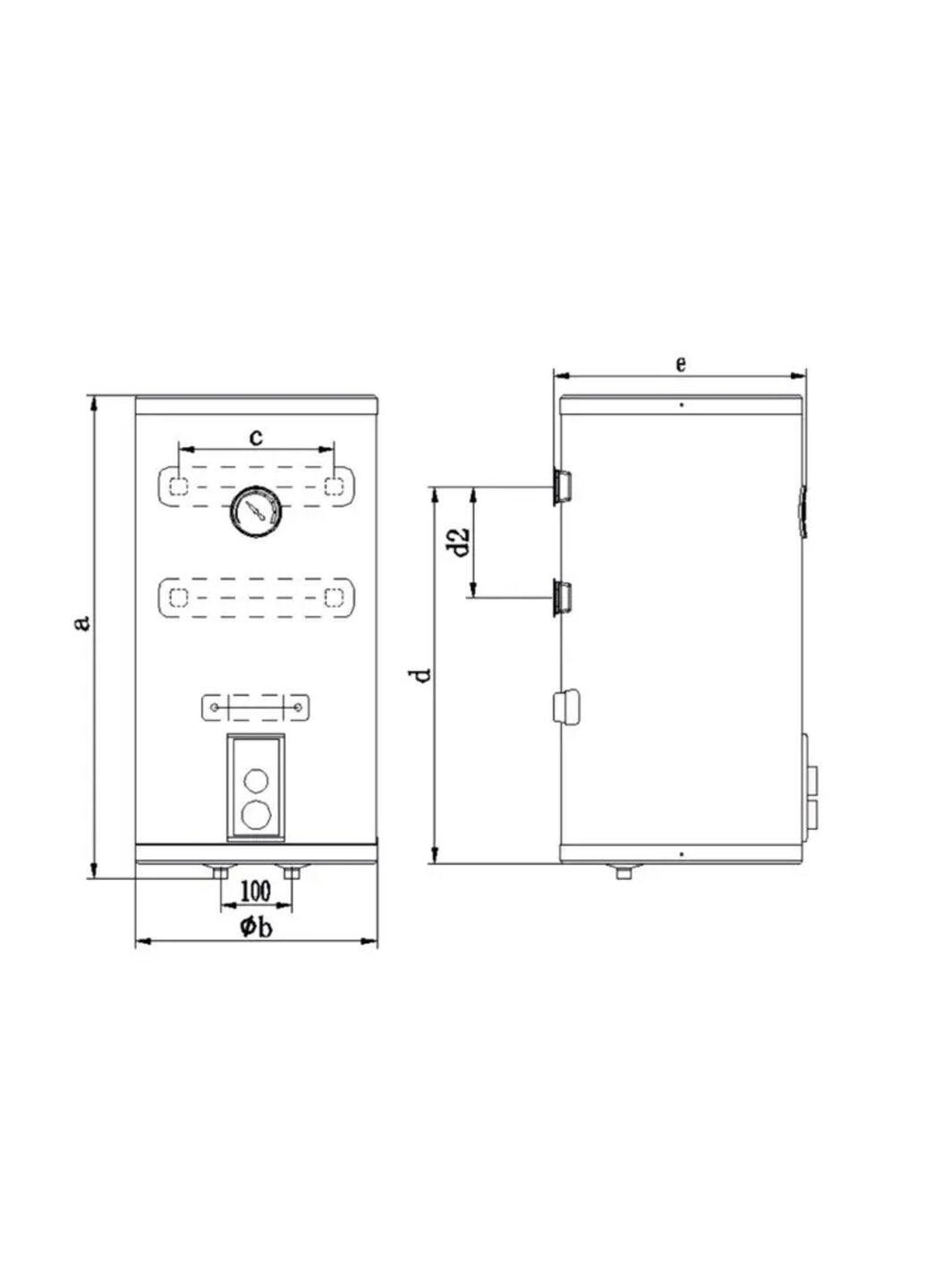 Электрический водонагреватель RZL100M-5 ETDT CLASSIC (сухой тен) 100л Ocean