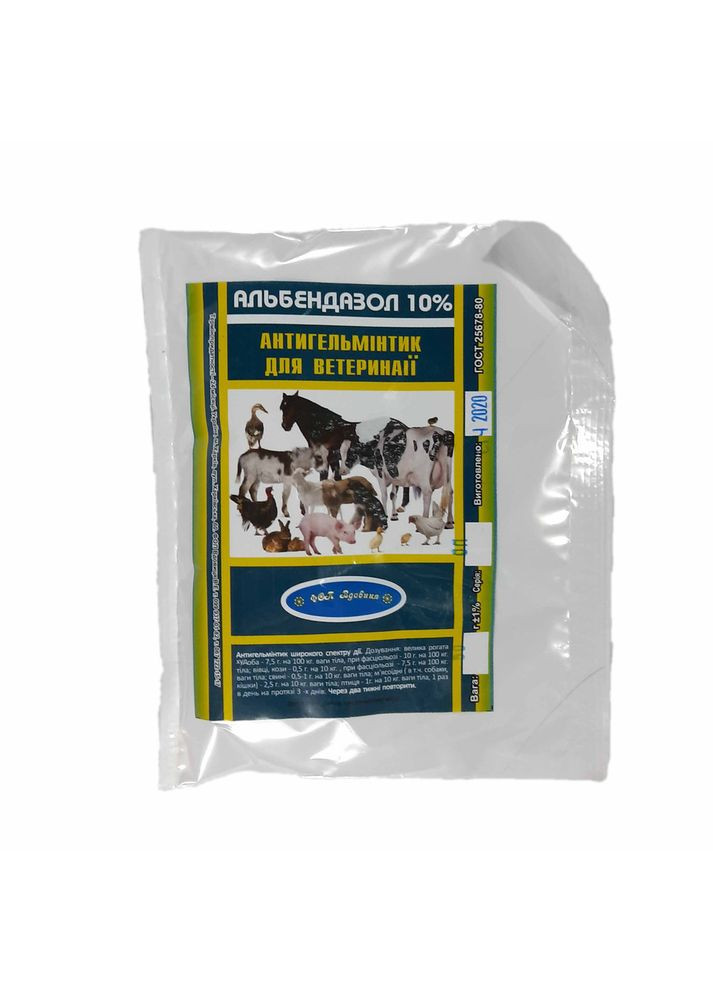 Альбендазол 10% пакет 50 г No Brand (369151512)