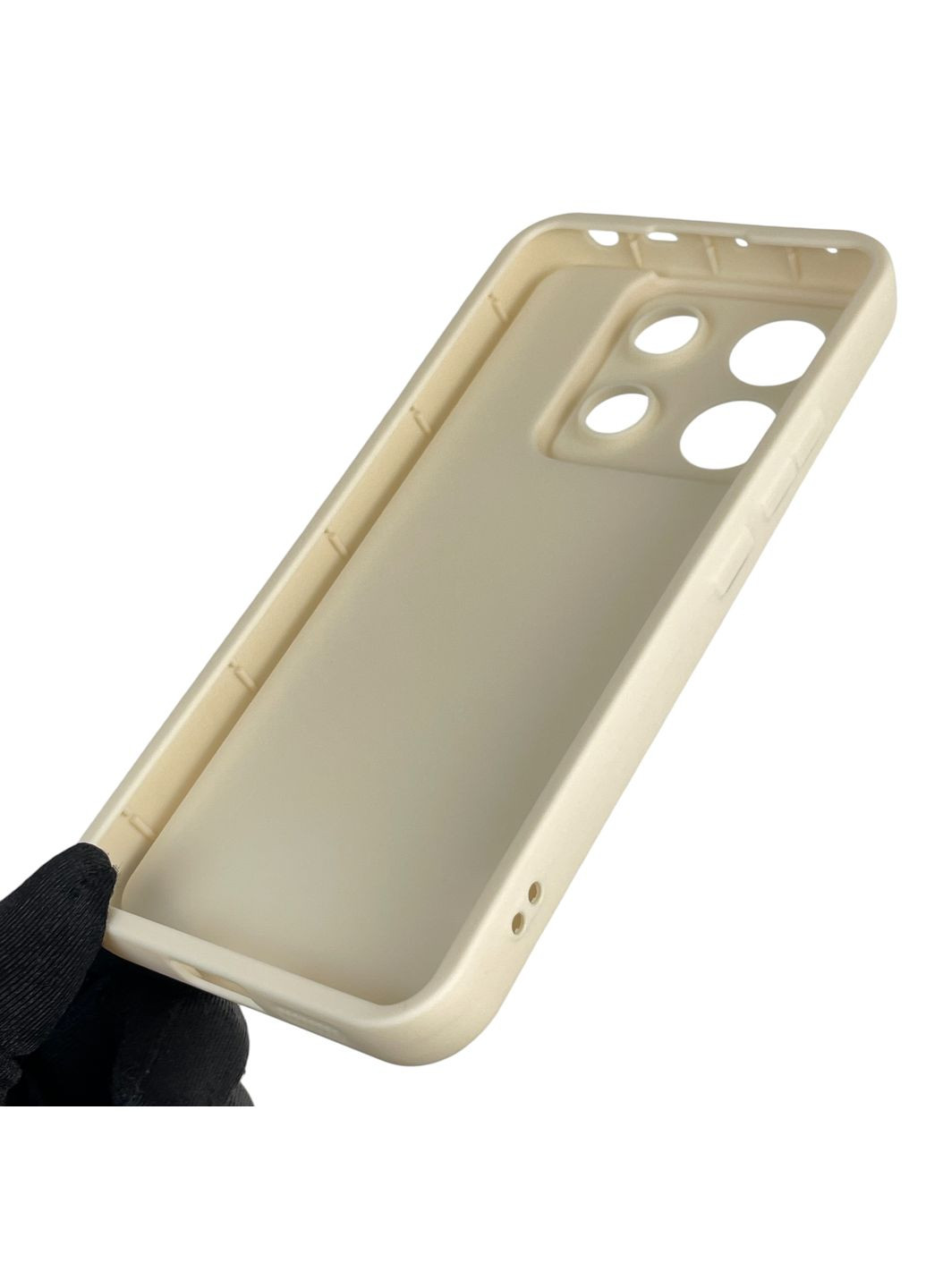 Чехол силиконовый Soft Touch для Redmi Note 13 Pro 5G молочный (Полная защита камеры) Xiaomi (366389819)