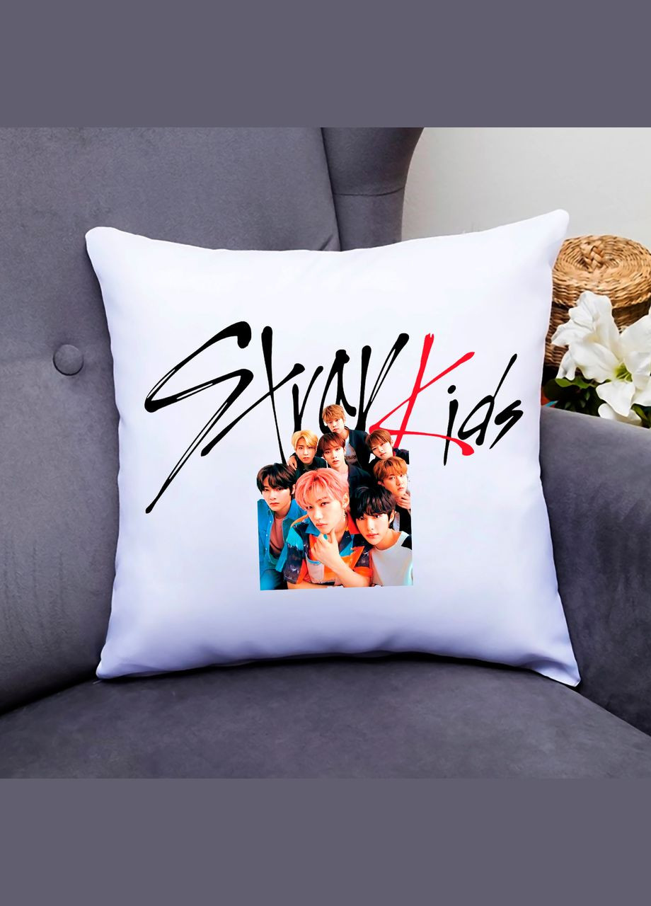 Декоративная подушка с принтом «Группа Stray Kids. Феликс, Чанбин, Ли Но, Хан, Синмин, Айен, Бан Чан» Кавун (316095525)