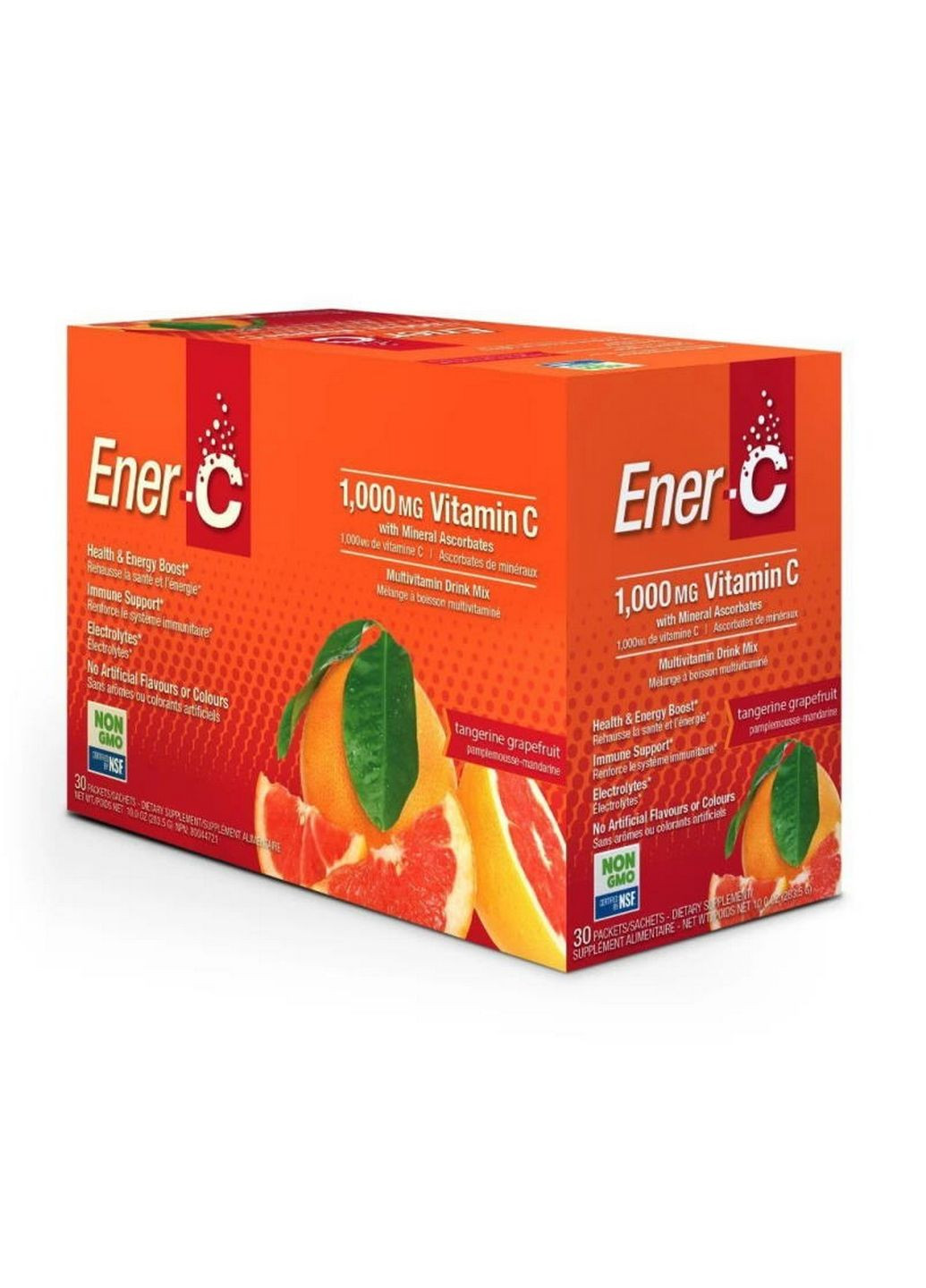 Витамины и минералы Vitamin C, 30 пакетиков Грейфрут-мандарин Ener-C (293478365)