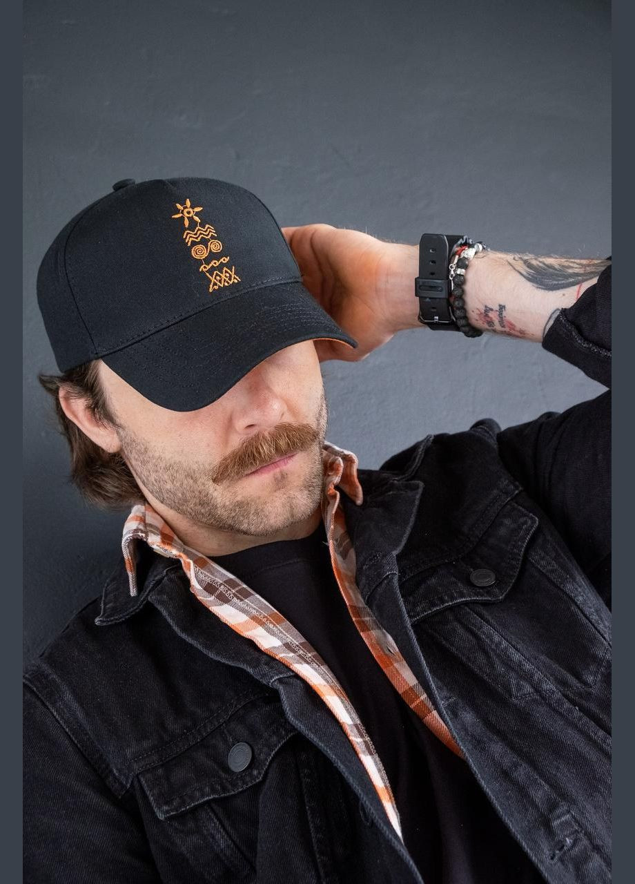 Бейсболка вышиванка, кепка с вышивкой, кепка трипольское символы No Brand (359401969)