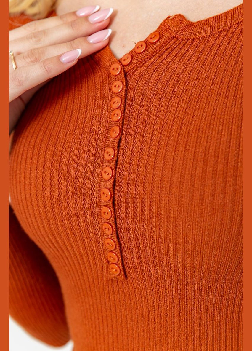Кофта жіноча базова в рубчик, колір гірчичний, Ager (288750539)