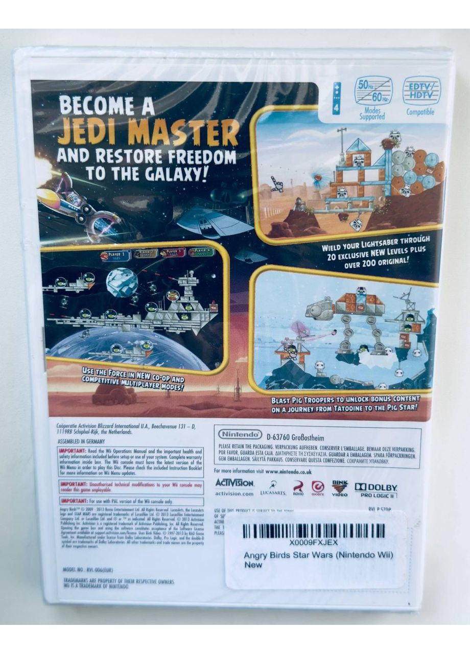 Angry Birds Star Wars, английская версия – диск для Wii Nintendo (361147744)