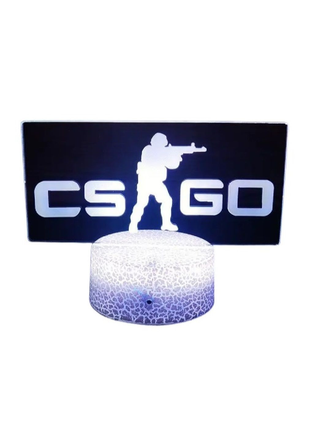 Настольный 3D LED ночник от USB с пультом регулировкой цветовых режимов 16 цветов свечения (480829-Prob) Counter-Strike Unbranded (345559564)