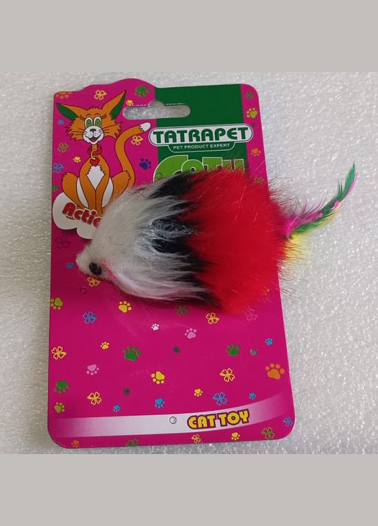 Іграшка для котів Caty funny TATRAPET плюшева мишка 585.21 кольорова 6 см 1 шт, 970472 No Brand (330747714)