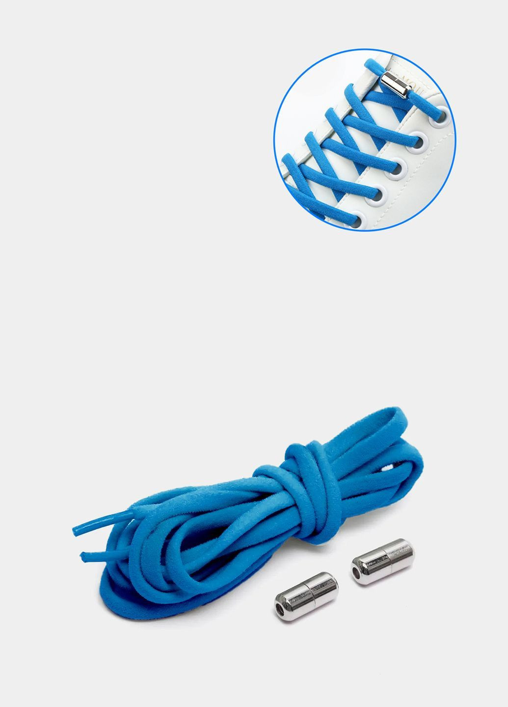 Шнурки эластичные с фиксатором. Черные No Brand (312987500)