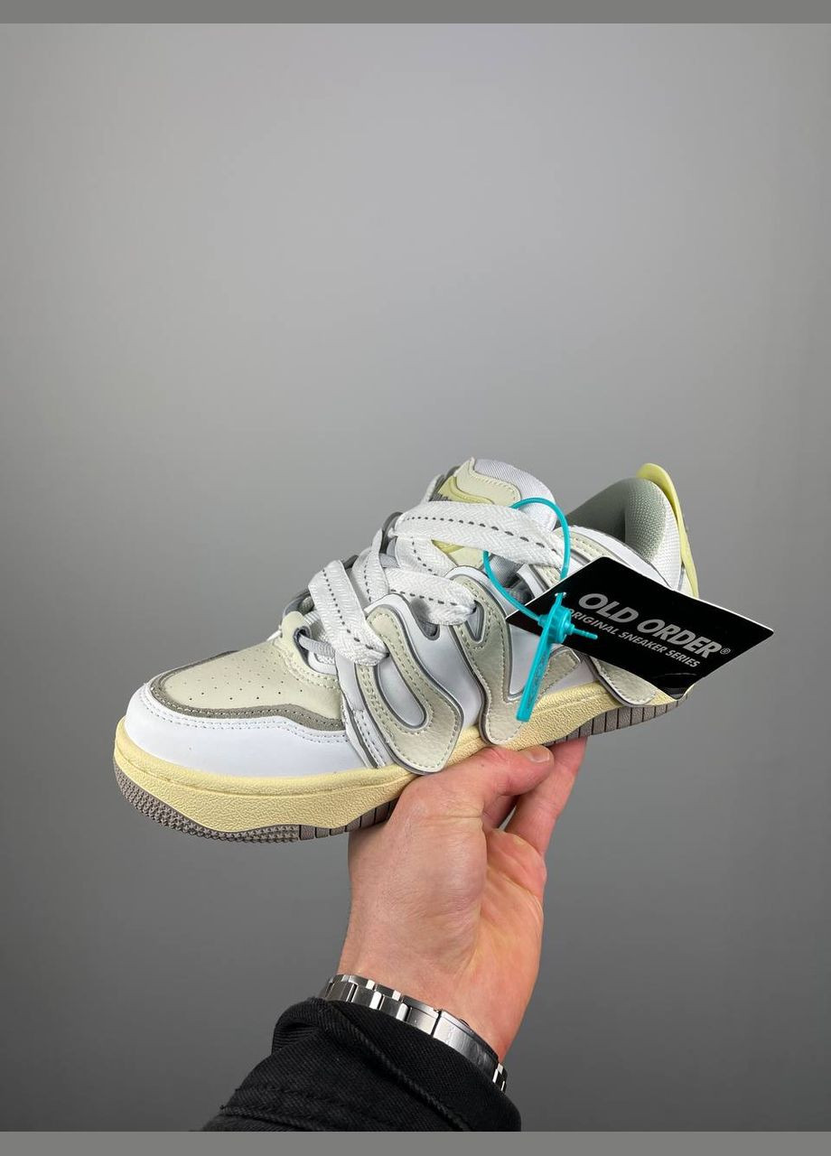 Белые всесезонные кроссовки Vakko OLD ORDER Skater 001 White Sneakers