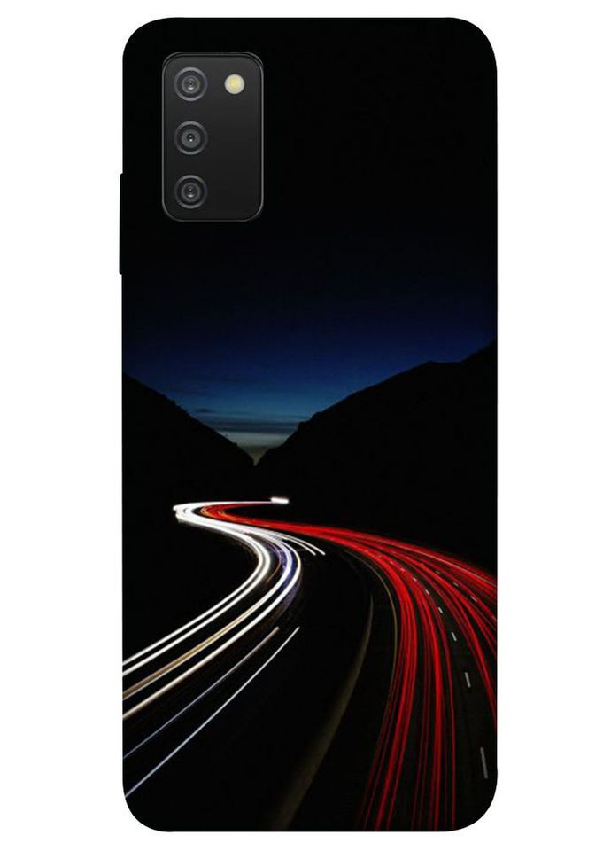 Чохол з принтом для Samsung Galaxy A03s / на самсунг галаксі А03с Червоно-біла дорога No Brand (339065328)