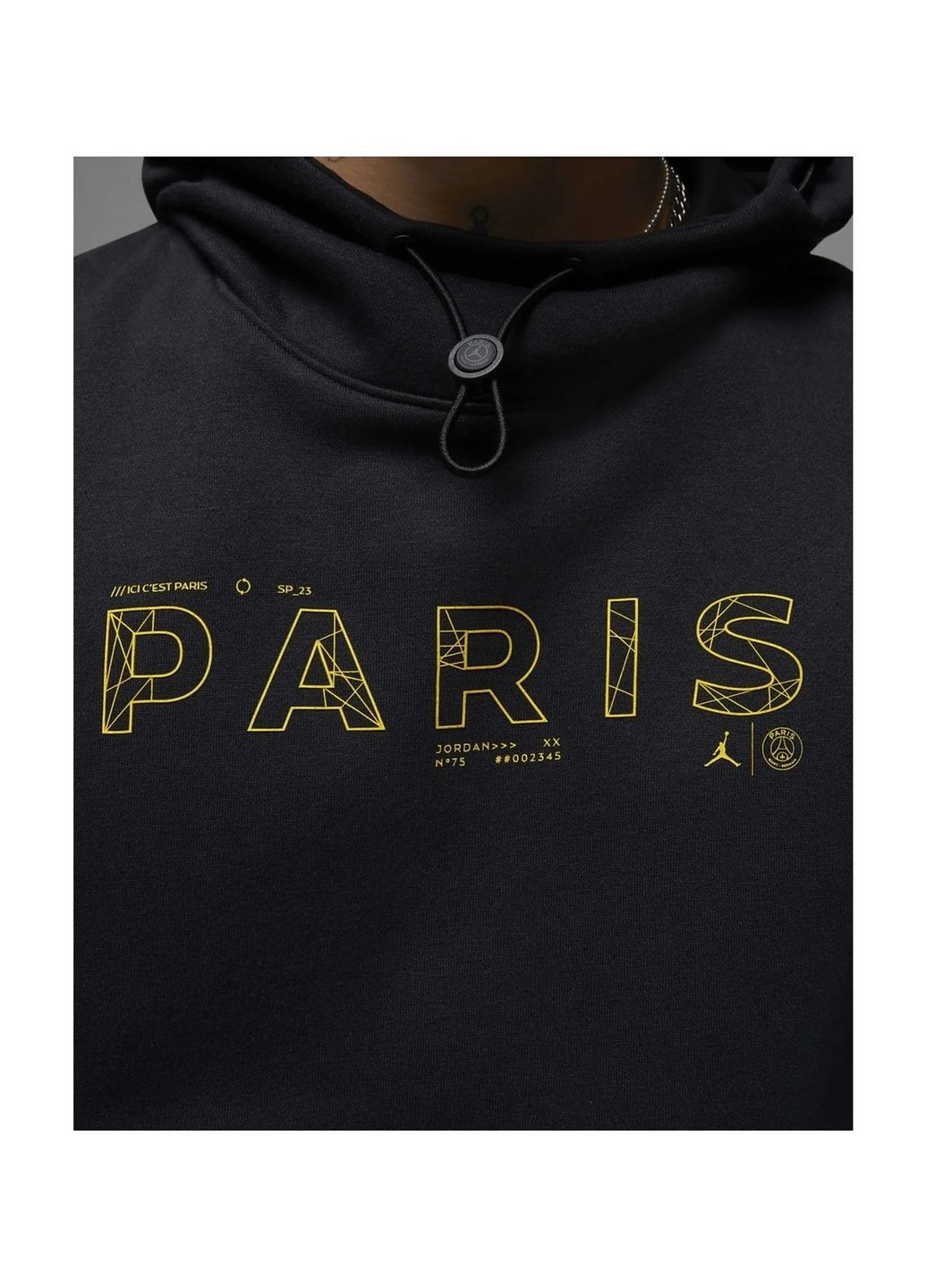 Світшот чоловічий Jordan Paris Saint-Germain Black Dv0613-010 Nike (365961984)