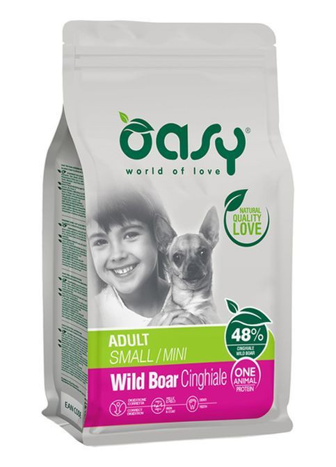 Сухой корм для собак OAP ADULT Small/Mini дикий кабан 800 г Oasy (369929578)